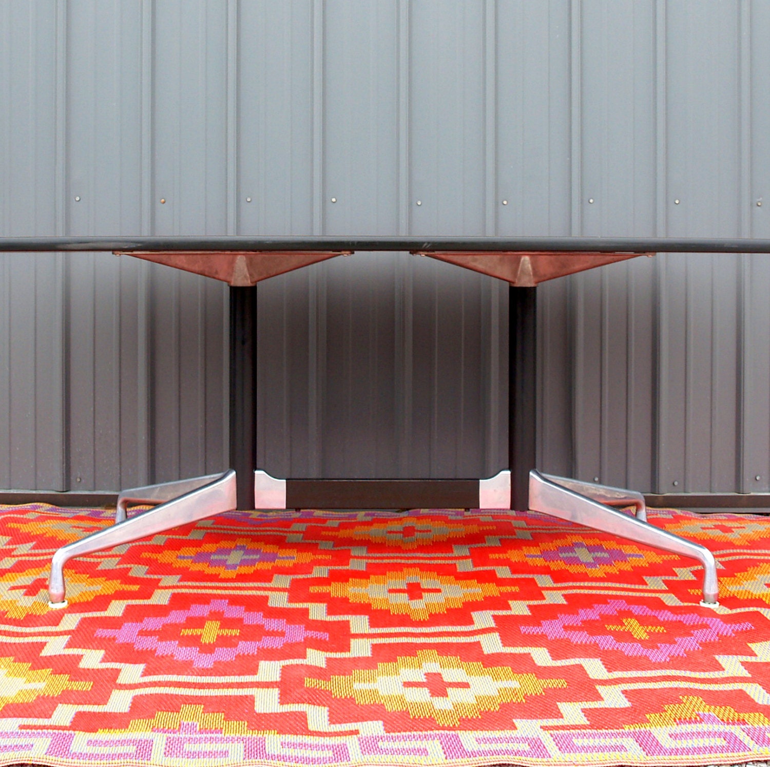 1964 Herman Miller Eames Table Segmented Base Oval Racetrack Dining, Office, Work, Conference Table Mid Century Modern Furniture Chicago