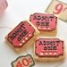Circus Carnival Ticket Decorated Sugar Cookies - Summer Wedding Favors