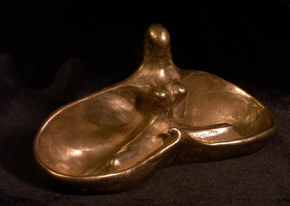 Goddess Sculpture Infinity Handmade Bronze Metal Aura Rose Zen Surf Fairy Fantasy Free Gift Wrap