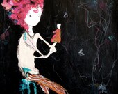 Girl illustration - Small Moments  - 5x7 art print