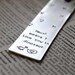 Metal Stamped Personalised Bookmark - Rawr Means 'I Love You' In Dinosaur