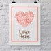 Typography, Love Lives Here, digital print, 8"x10"