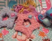Blue Fuzzy Puffy Star Clip