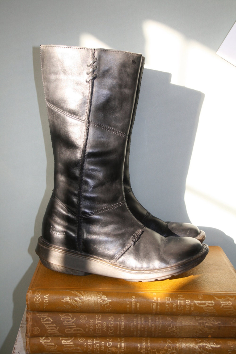 1990s Vintage Black Leather Dr Martin Boots - UK 5 - EU 38 - USA 7.5