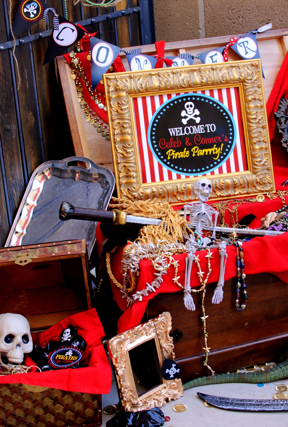 PIRATE Information Sign - Boys Birthday Party - Pirates of the Caribbean - Girls Party - Krown Kreations & Celebrations Il_170x135