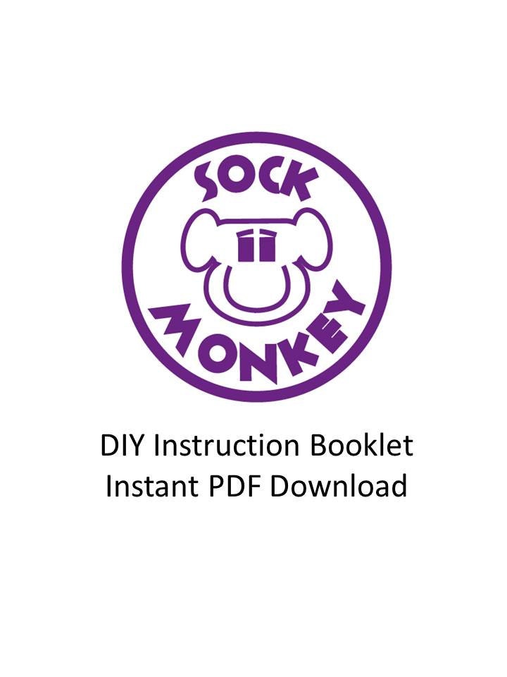 Sock Monkey Tutorial, Pattern, Instructions, Step-by-Step. Downloadable PDF