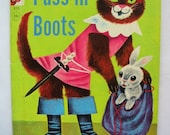 Puss In Boots, Vintage Rand McNally Elf Book, Illustrated by Bernice and Lou Myers, 1955