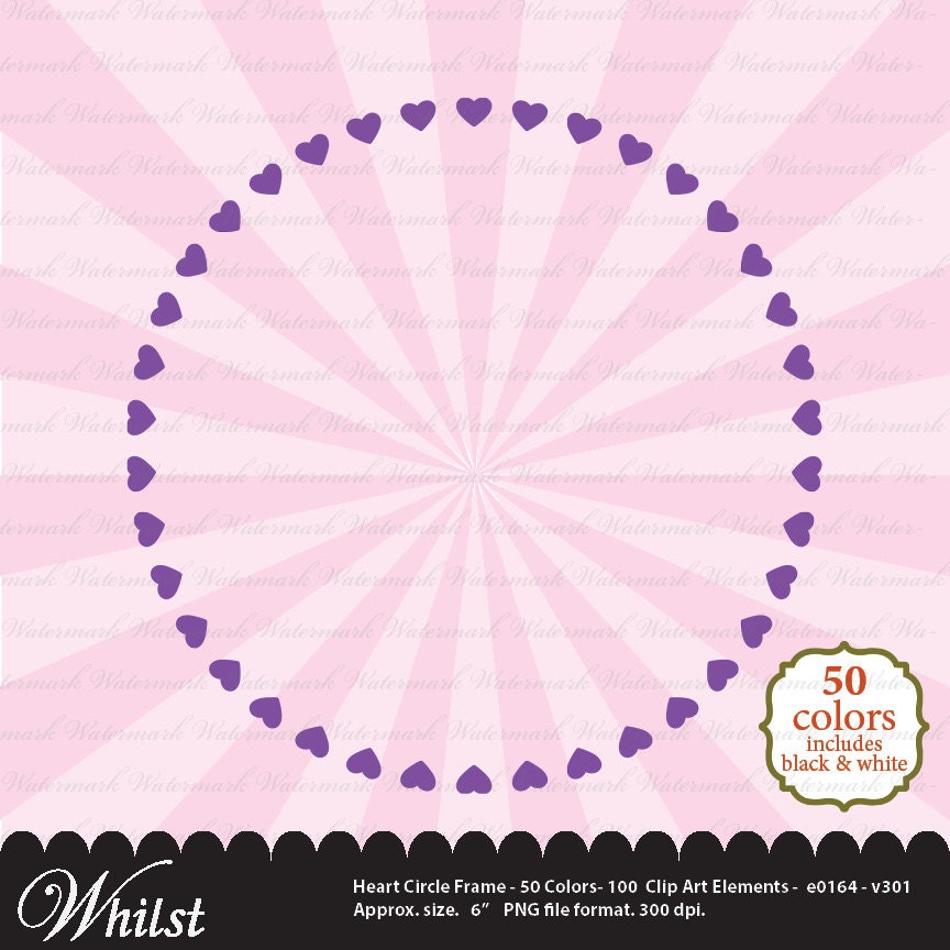 Heart Frame clip art clipart, heart digital frame, heart photo frame clip : e0164 v301 50 IP Il_570xn