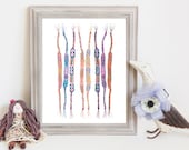 Though Very Humble : Friends Forever Friendship Bracelet Print