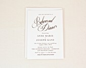 Rehearsal Dinner Invitations Black and White - digital printable PDF file