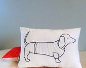 Stanley Sausage Dog : Screen Printed Cushion