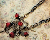 True Love Forever rosebud charm necklace