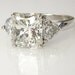 3.66ct Estate Vintage Radiant Cut Diamond EGL USA 3 stone Engagement Wedding Anniversary Ring in Platinum