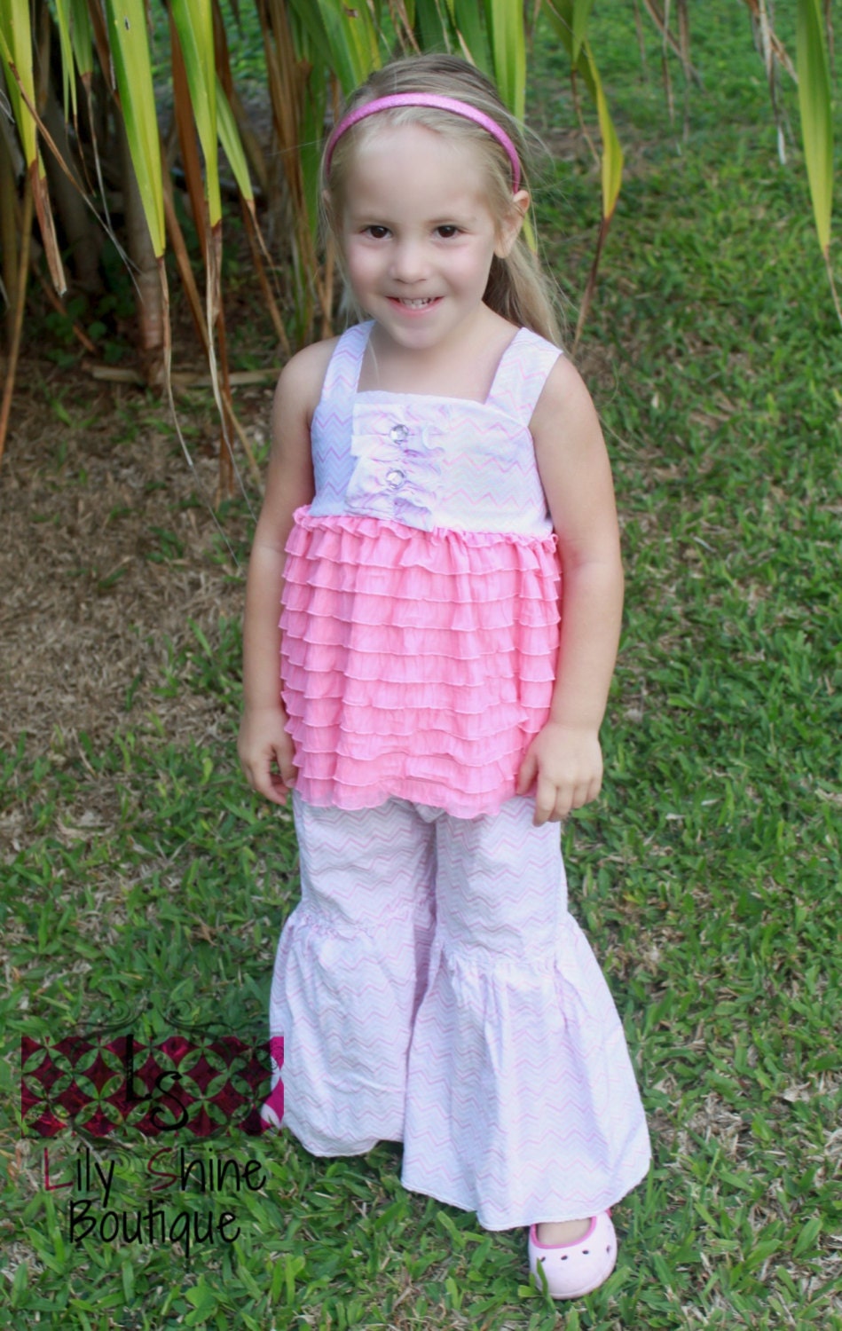 Easter, Spring Ruffle Top and Pants Set 4T-6