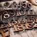 Rustic Wooden Table Numbers For Wedding and Reception Decor. Numbers 1-20
