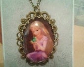 Disneys Tangled - Rapunzel necklace 18 x 25mm cameo bronze jewellery
