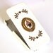 iPhone 5  Flip Case White faux Leather iPhone Cover with Flower Bouquet - Romantic Victorian iPhone Accessories