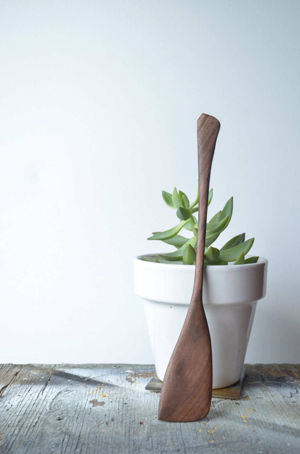 01 black walnut Spatula. Limited weekly wood.  spoon hand carved reclaimed wood serving kitchen utensil