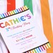 DIY PRINTABLE Invitation Card - Rainbow Birthday Party Invitation - PS808CA1a1