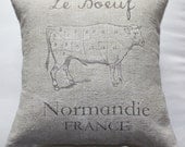 Le Boeuf - European Grain Sack Cushion cover