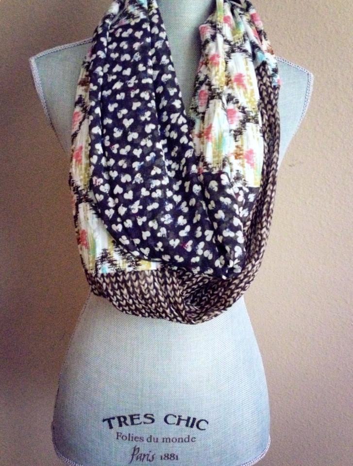 Tribal and Hearts Infinity Scarf