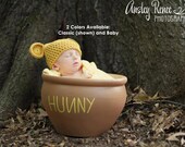 Pooh / Yellow Bear Baby Hat with 2 Color Options - Made to Order