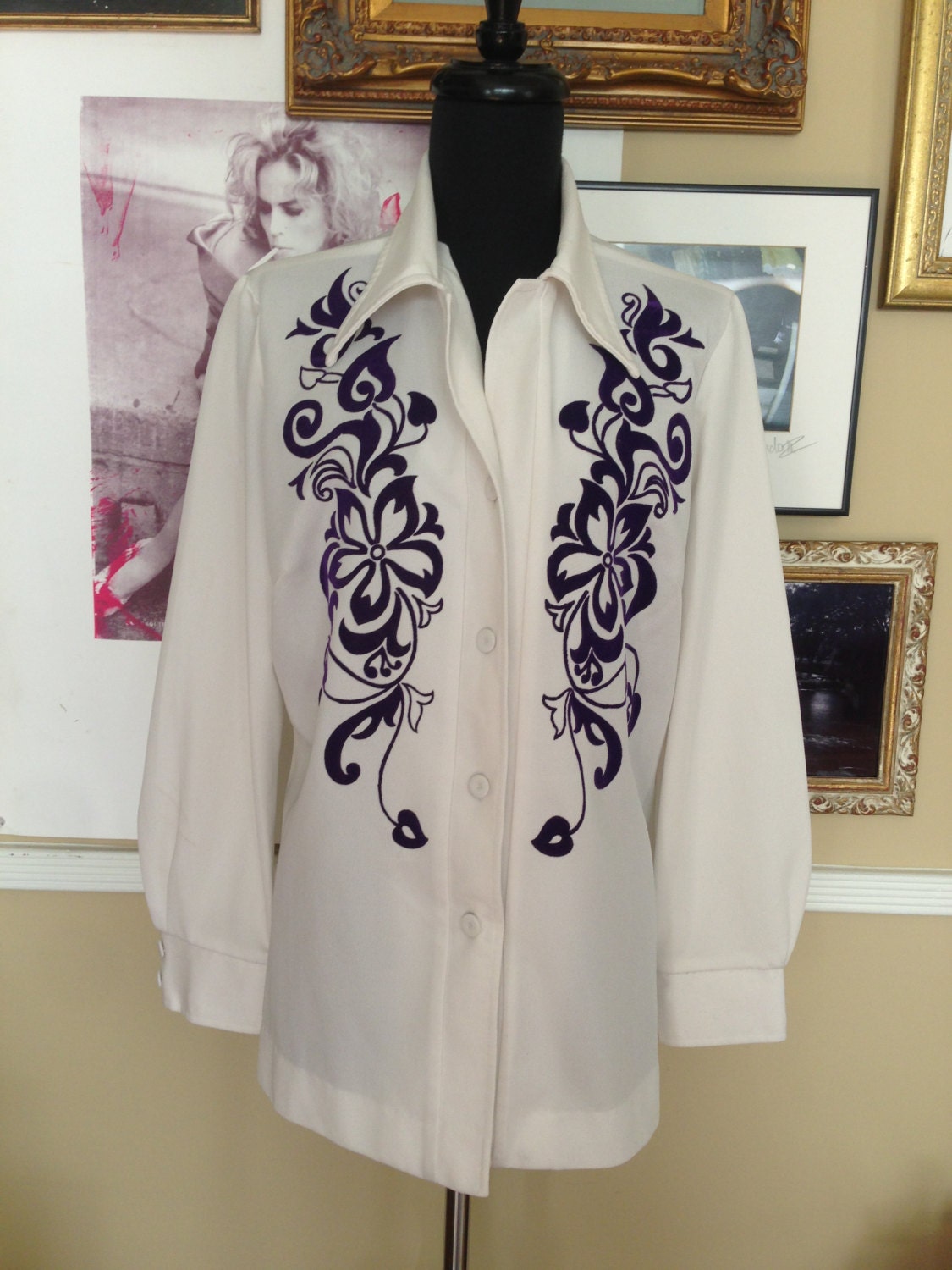 vintage 70's graphic Hawaiian