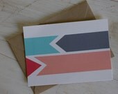 Ribbons & Arrows - blank card no. 2