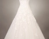 Darling/women clothing/wedding gown/bridal dress/sweetheart neckline/custom made/lace/sexy/A-line/13010