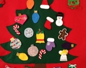 Handmade Christmas Tree Holiday Countdown Advent Calendar