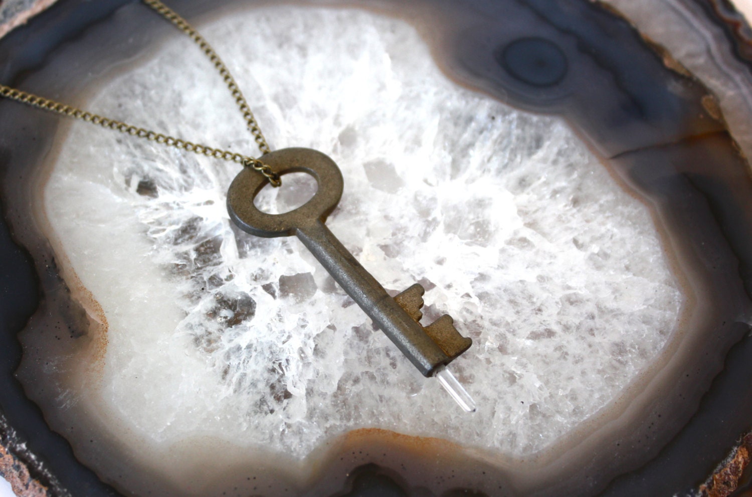 the crystal key necklace