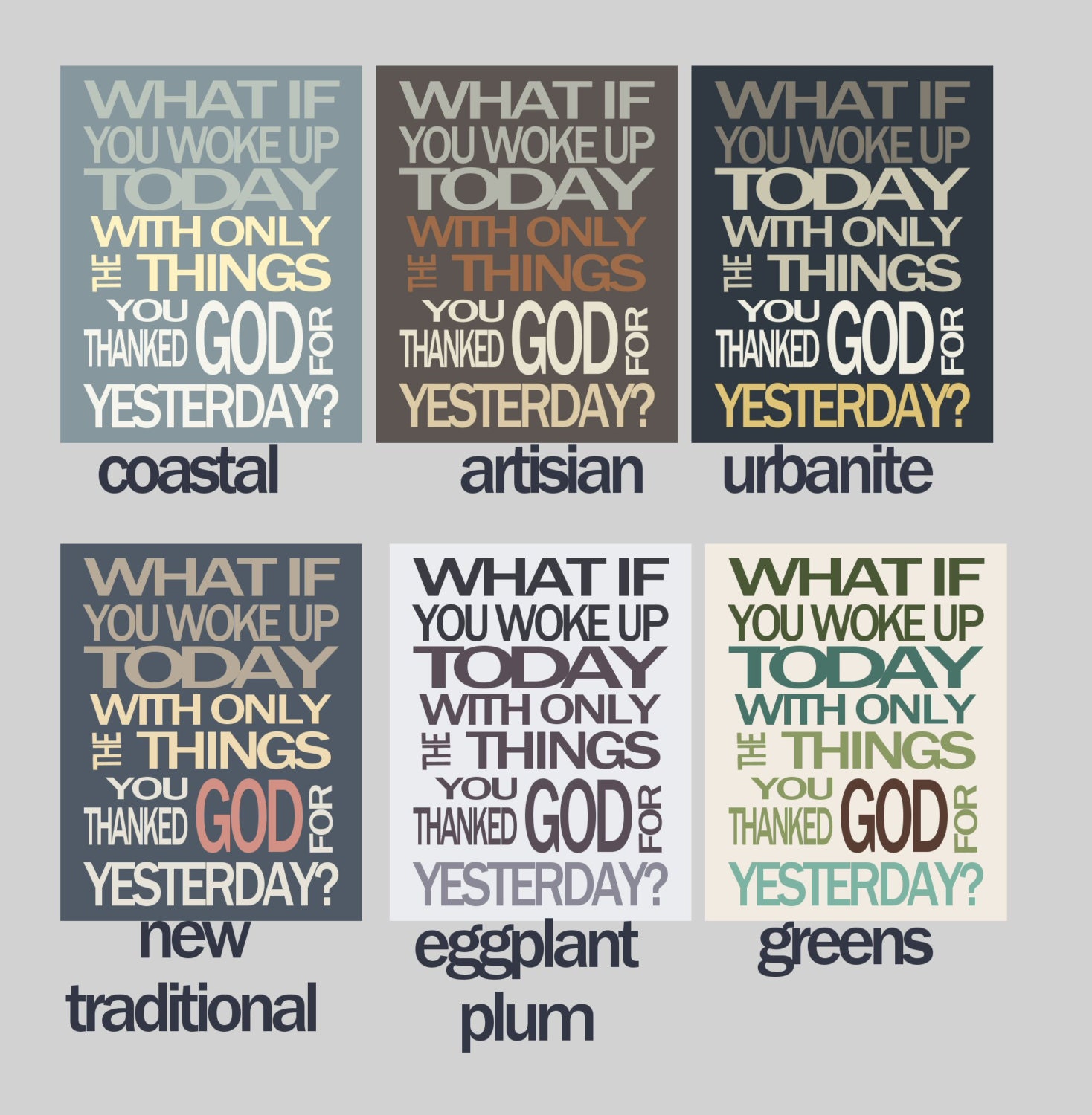 2013 Color Trends New What If You Woke Up Today Poster Printable