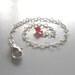 Tiny heart bracelet, sterling silver, chain of hearts, minimalist bracelet- Birthstone/Wedding/Mother daughter/Bridesmaids/Valentine's Day