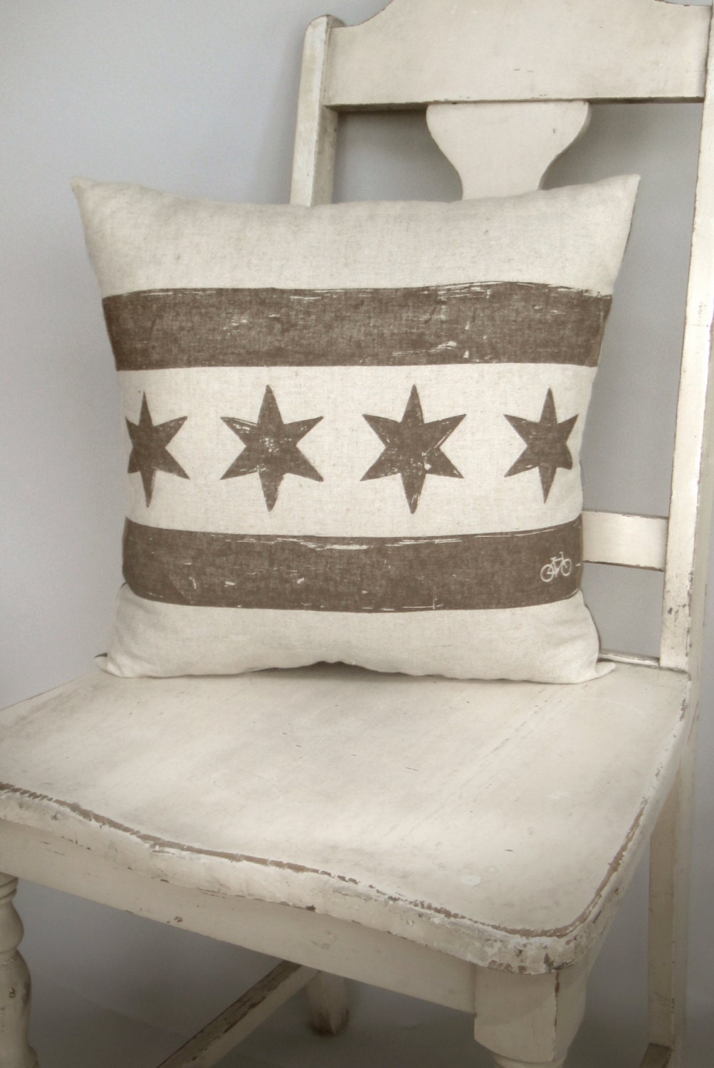 Chicago Flag Bike Pillow