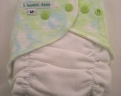 Medium Bamboo Fleece Hand Dyed Fitted Diaper