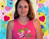 LIZZIE McGUIRE singlet top 'divas have all the fun' S