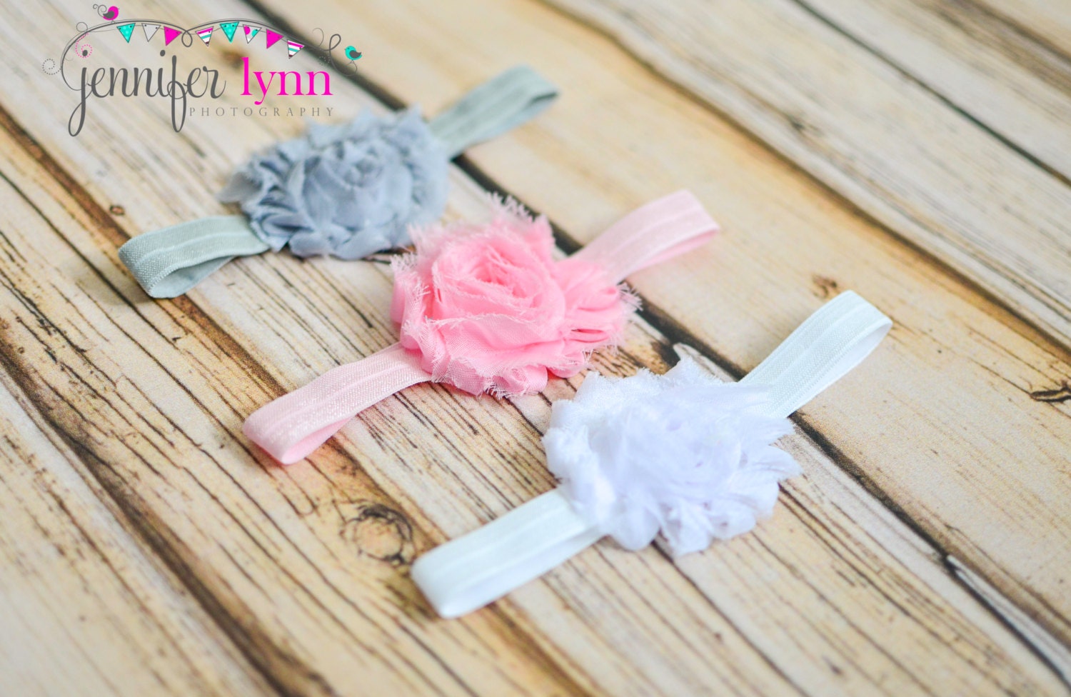 Shabby Chic Headbands, Baby Headbands, Headband Set, Newborn Headband Starter Set