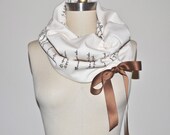 Lighter Weight Summer Book Scarf in Brown