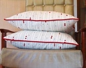 Atomic dots and lines cushion covers (pair)