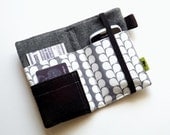 Modern Grey and White iPhone wallet iPhone case ipod case iphone 5 case cell phone wallet grey and black camera case womens wallet neutral