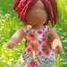 Waldorf inspired doll called Nina , 16" tall soft child toy doll