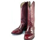 Gorgeous genuine NOPAL vintage eelskin and leather fully welted Cowboy / Cowgirl boots - 10 9.5 / 8.5 7.5 8 M D