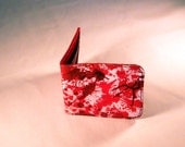 Blood splatter printed leather wallet