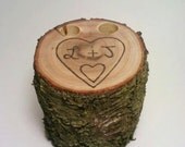 Rustic Pen Holder, Guest Book Pen Holder, Log Guest Book Pen Holder, Rustic Wedding