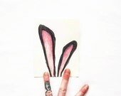 Hand Drawn Card: WHIMSICAL RABBIT EARS