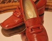 Mid Century 1960s Ladies Driving Moccasins Cover Girl Shoe Co Size 8 W 1970s