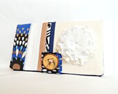 Signature Wallet-- Bleu Safari