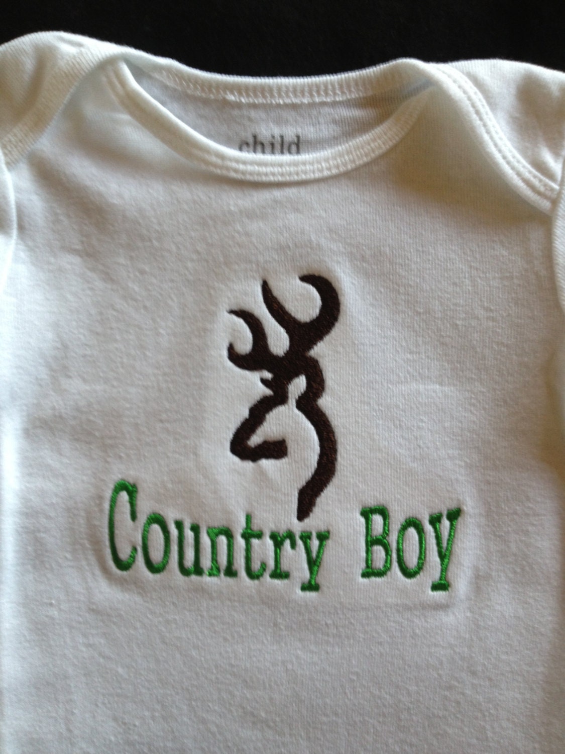 Country Boy Browning Monogrammed Onesie ...Bodysuit for BaBy Boy