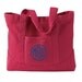 Monogrammed Tote Bag - Personalized Canvas Tote Bag  in 4 colors