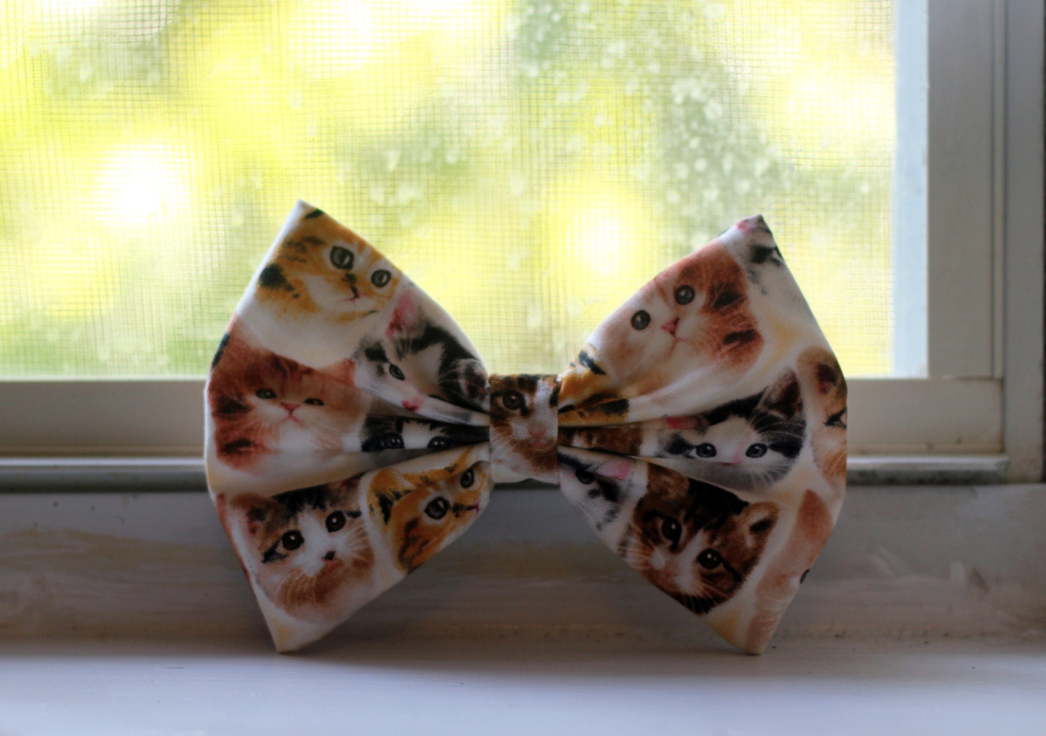 1 Cat/Kitten Printed Hair Bow